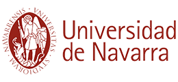 Logotipo de la Universidad de Navarra para fondo oscuro