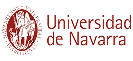 Logotipo de la Universidad de Navarra para fondo oscuro