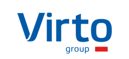 Logotipo de Virto Group para fondo oscuro