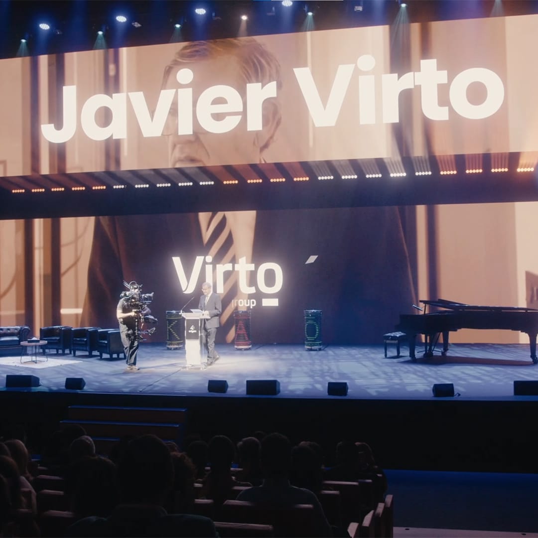Presentación de evento corporativo del 40 aniversario de Virto
