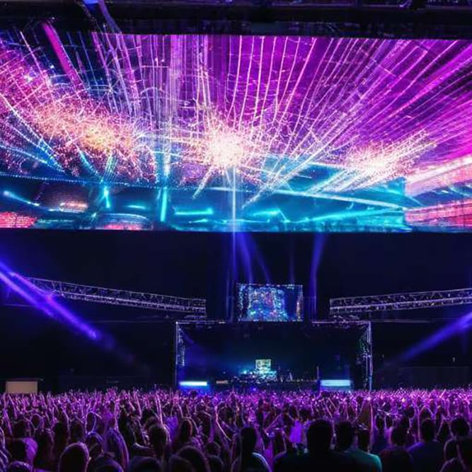 Festival con pantallas Led en Madrid