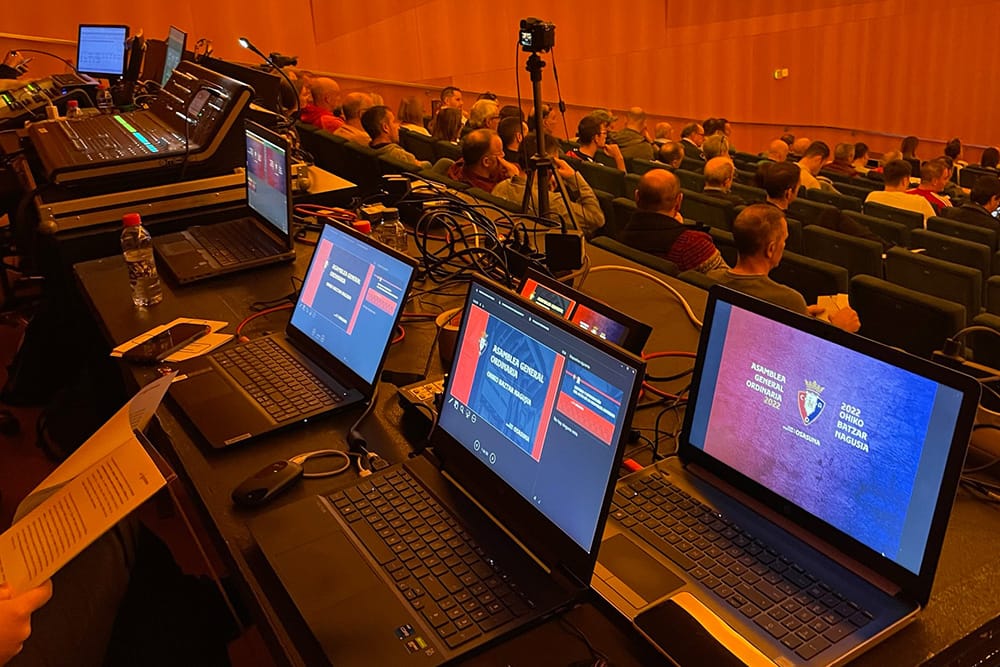Producción de evento de Osasuna