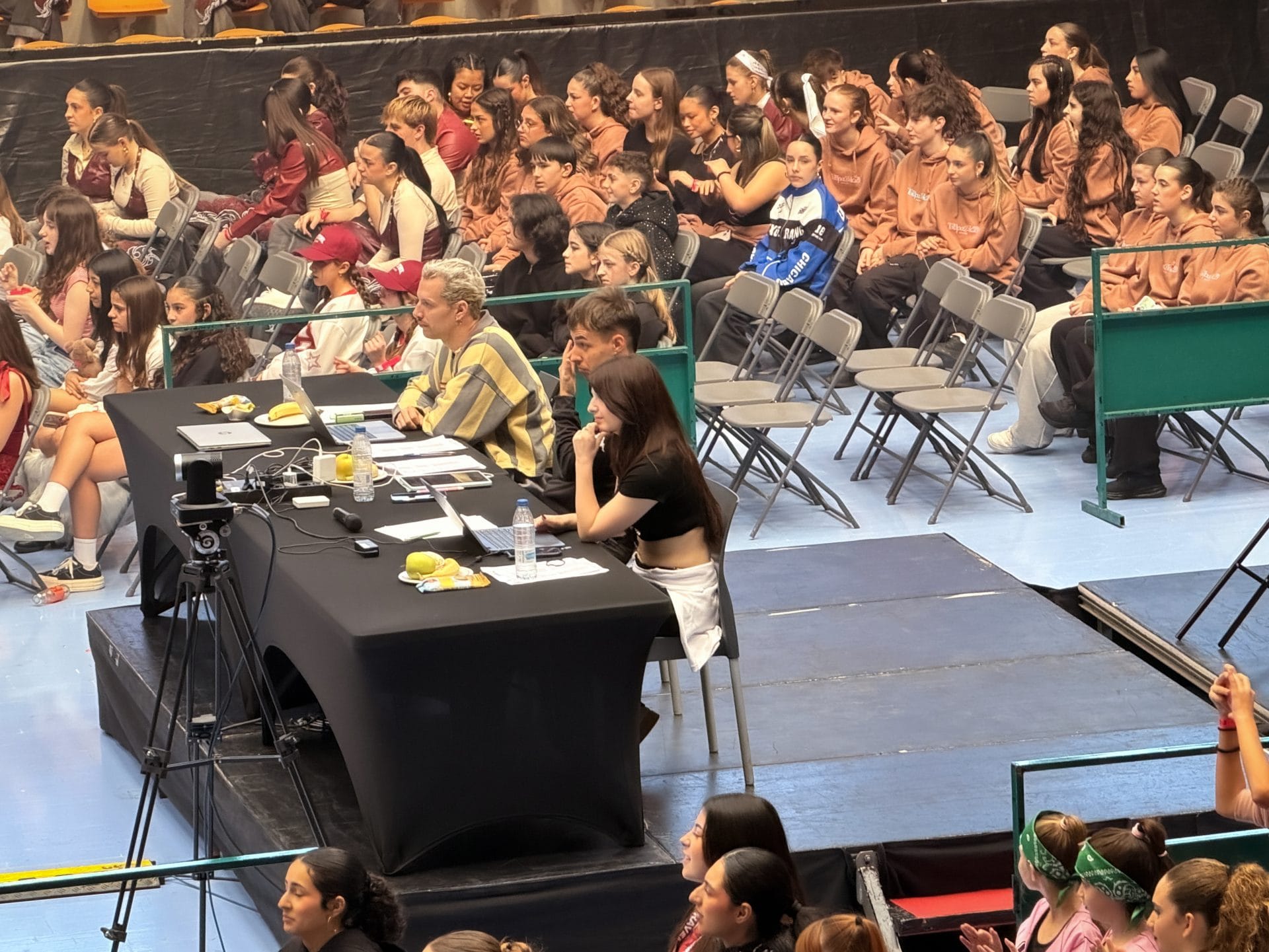 Sistema de votación en directo para concursos de baile