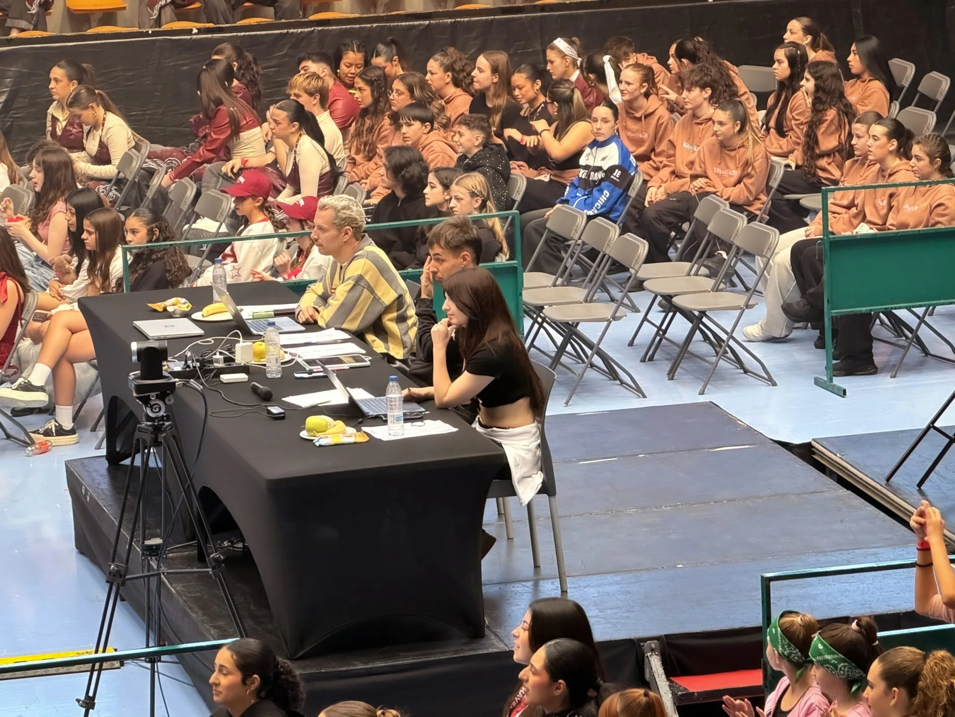 Sistema de votación en directo para concursos de baile