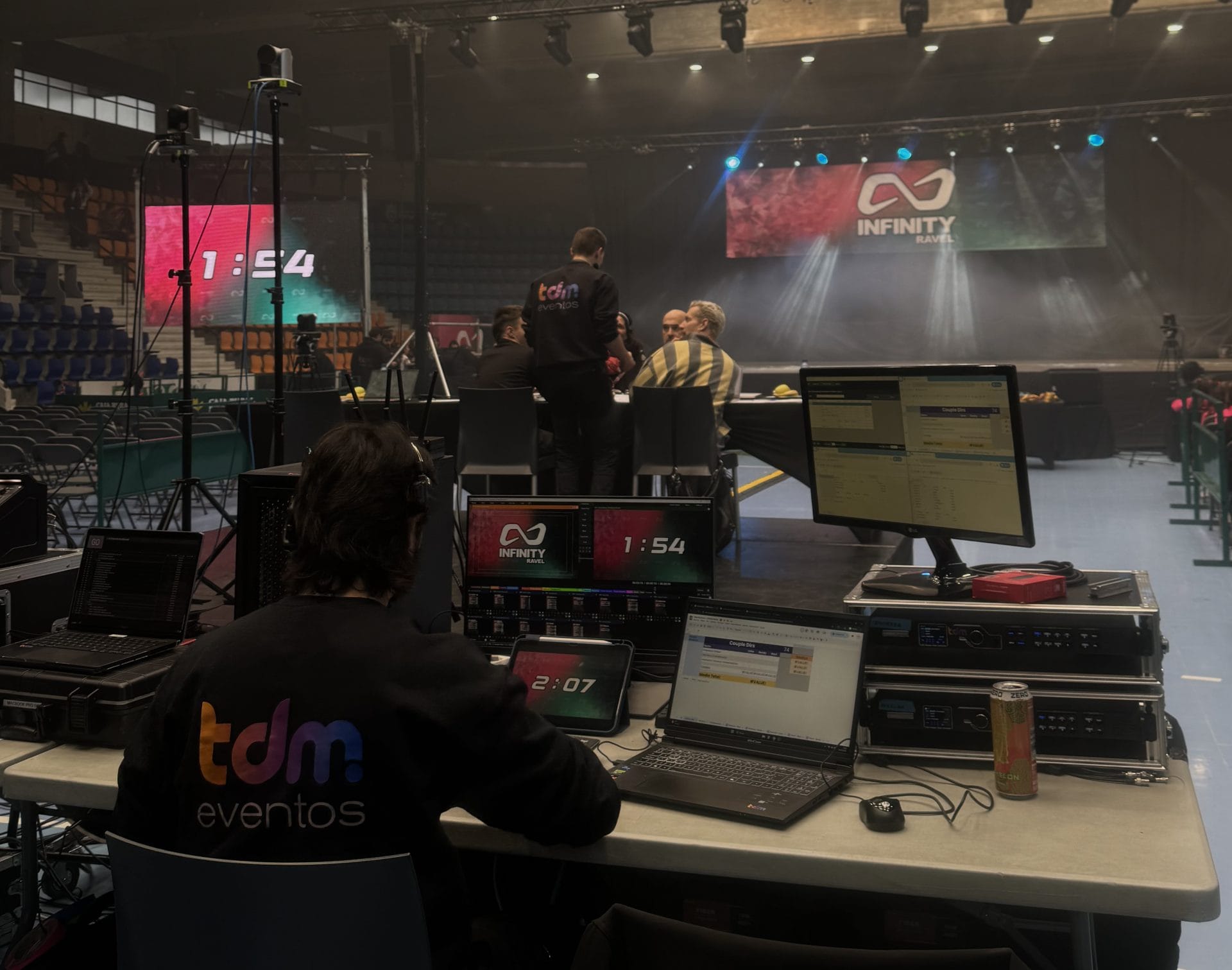 Pantalla LED para eventos con resultados en tiempo real