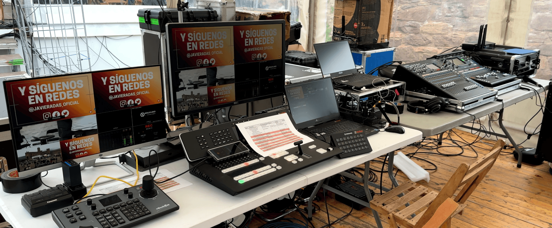 Servicios audiovisuales pamplona para eventos multitudinarios