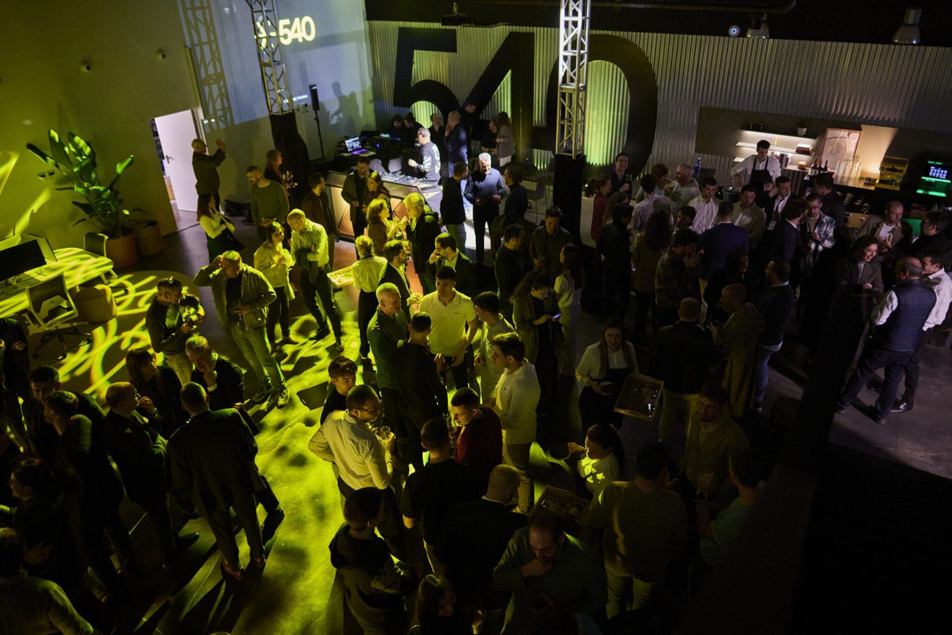 Barras iluminación led barrido haces luz