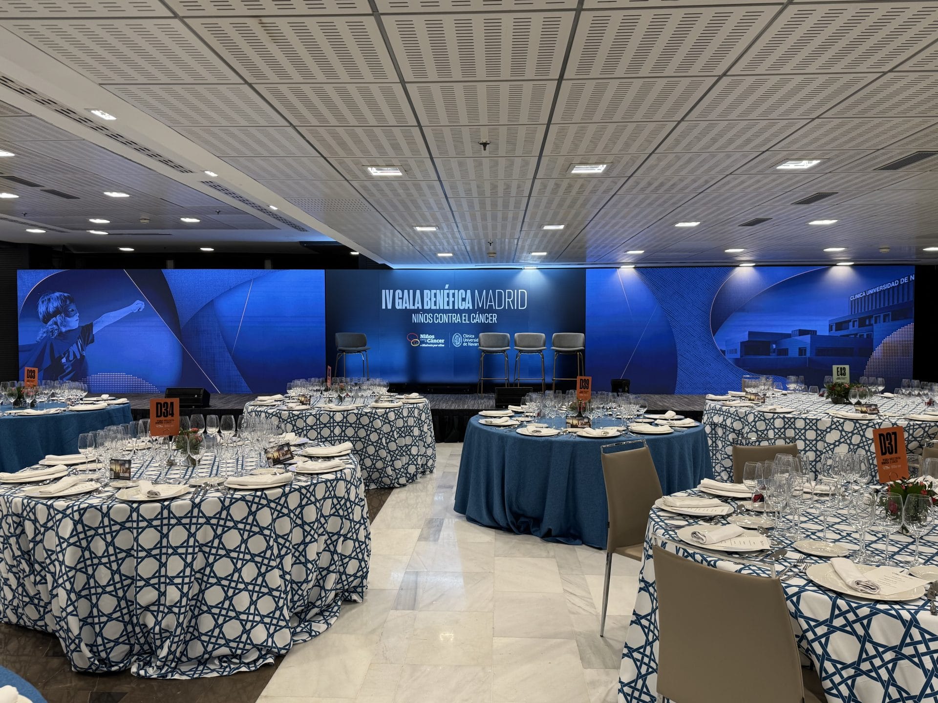 Servicios audiovisuales madrid gala Niños Contra el Cáncer